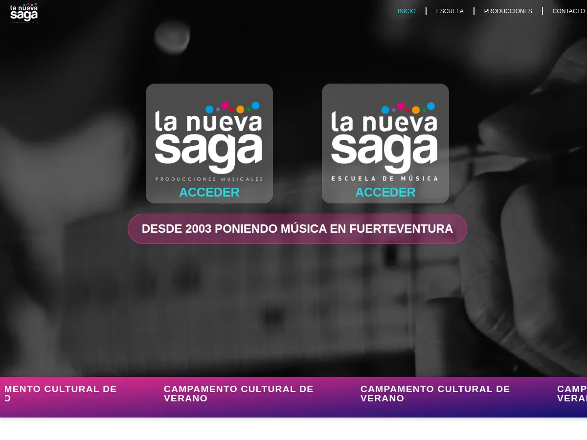 Web de La Nueva Saga